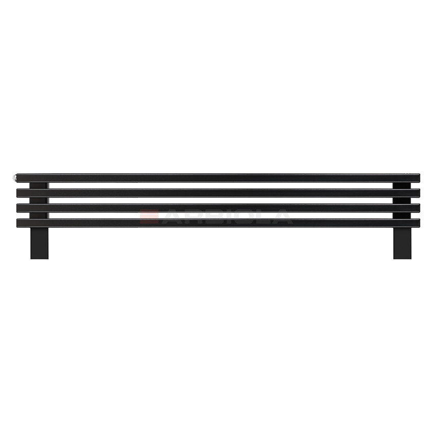 Arbiola Gorizont Compact HZ 1200-63-04 секции черный горизонтальный радиатор c боковым подключением с ножками Arbiola Gorizont Compact HZ 1200-63-04 секции черный горизонтальный радиатор c боковым подключением с ножками