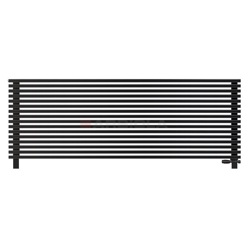 Arbiola Gorizont Compact VZ 2500-63-16 секции черный горизонтальный радиатор c нижним подключением с ножками Arbiola Gorizont Compact VZ 2500-63-16 секции черный горизонтальный радиатор c нижним подключением с ножками