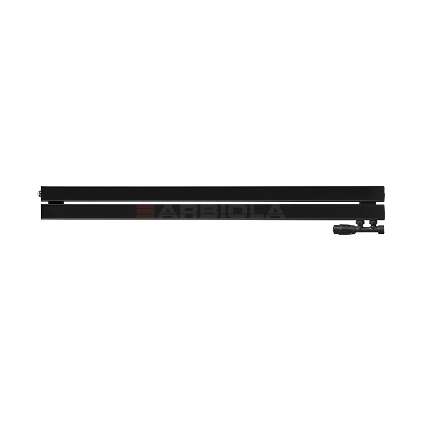 Arbiola Gorizont Liner V 1250-36-02 секции черный горизонтальный радиатор c нижним подключением Arbiola Gorizont Liner V 1250-36-02 секции черный горизонтальный радиатор c нижним подключением