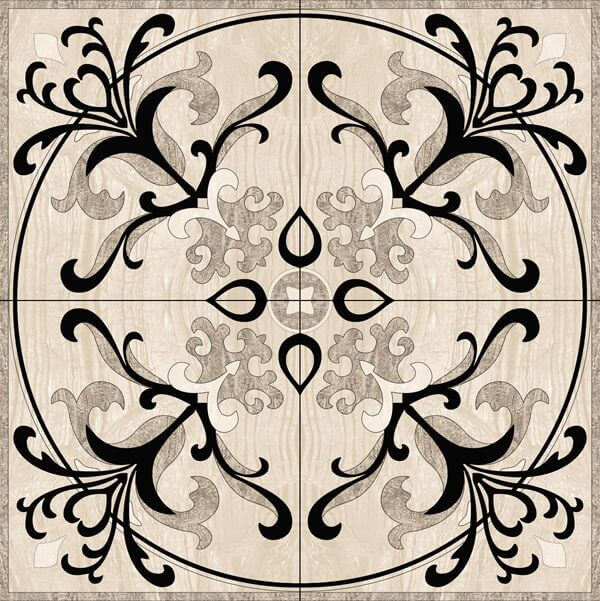 Infinity Ceramic Tiles Ruskin Roseton Gris 120x120 декоративный элемент
