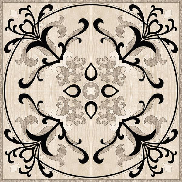 Infinity Ceramic Tiles Ruskin Roseton Gris 120x120 декоративный элемент