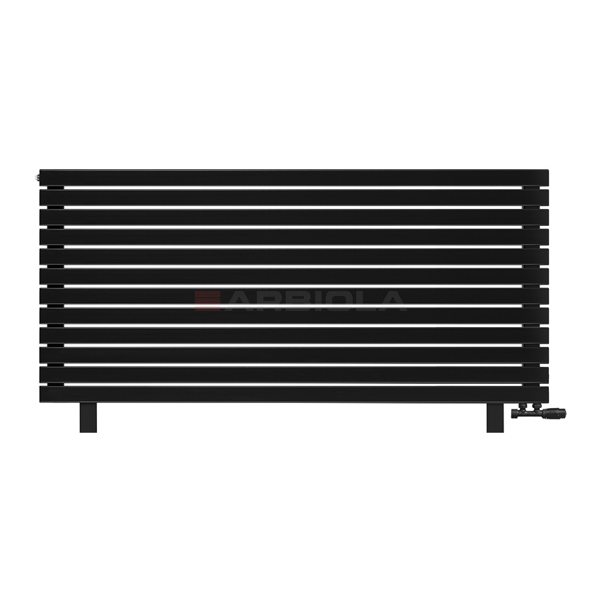 Arbiola Gorizont Liner VZ 1800-36-12 секции черный горизонтальный радиатор c нижним подключением с ножками Arbiola Gorizont Liner VZ 1800-36-12 секции черный горизонтальный радиатор c нижним подключением с ножками