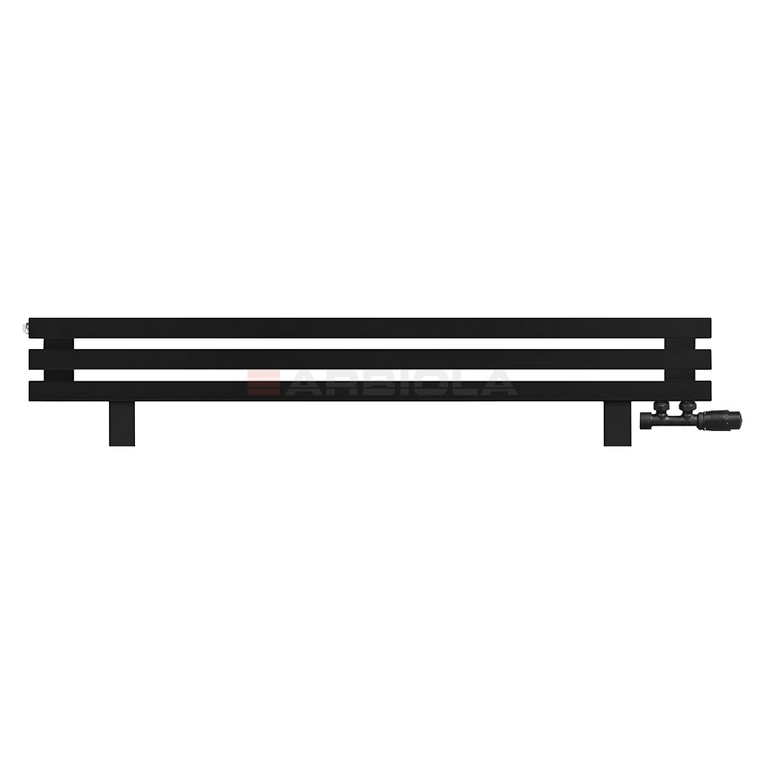 Arbiola Gorizont Ritmo VZ 1200-40-03 секции чёрный горизонтальный радиатор c нижним подключением (на ножках) Arbiola Gorizont Ritmo VZ 1200-40-03 секции чёрный горизонтальный радиатор c нижним подключением (на ножках)