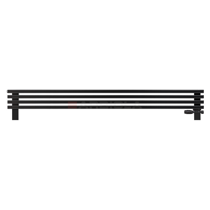 Arbiola Gorizont Compact VZ 1750-63-04 секции черный горизонтальный радиатор c нижним подключением с ножками Arbiola Gorizont Compact VZ 1750-63-04 секции черный горизонтальный радиатор c нижним подключением с ножками