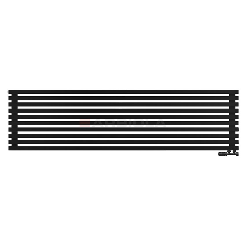 Arbiola Ritmo Gorizont V 2200-40-10 секций чёрный горизонтальный радиатор c нижним подключением