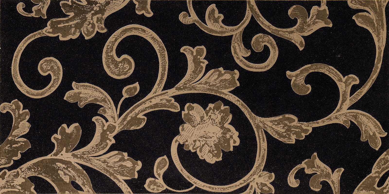 Versace Emote Decoro Barocco Nero/Oro 39x78 см Декор Versace Emote Decoro Barocco Nero/Oro 39x78 см Декор