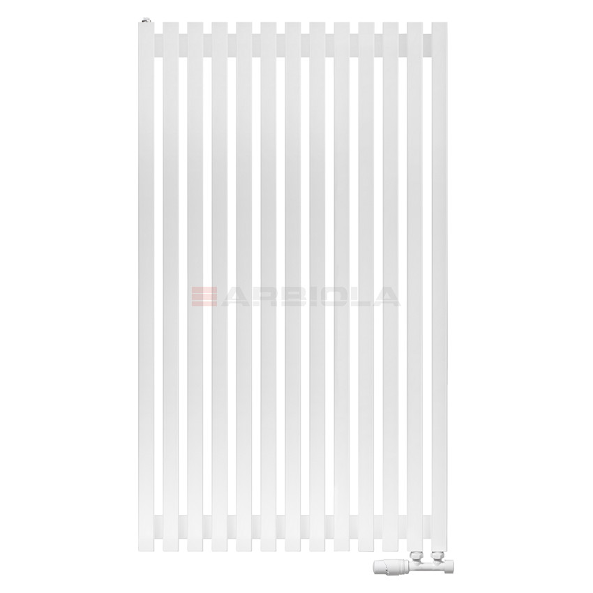 Arbiola Ritmo V 1250-40-13 секции белый вертикальный радиатор c нижним подключением Arbiola Ritmo V 1250-40-13 секции белый вертикальный радиатор c нижним подключением
