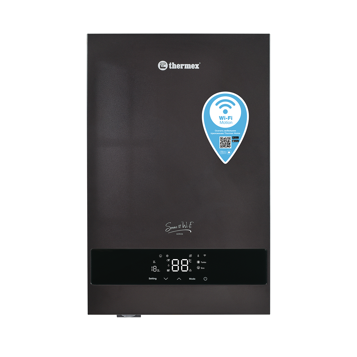 Электрический настенный котел THERMEX Sonne 12 Wi-Fi (Grey)