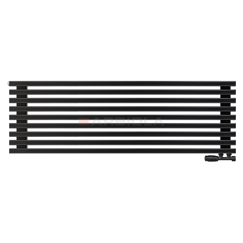 Arbiola Gorizont Compact V 1250-63-09 секции черный горизонтальный радиатор c нижним подключением Arbiola Gorizont Compact V 1250-63-09 секции черный горизонтальный радиатор c нижним подключением