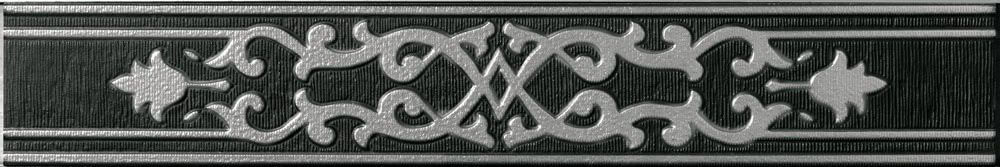 Tagina Fleur Deco Fascia Raye Argento Black 10×60 см Бордюр Tagina Fleur Deco Fascia Raye Argento Black 10×60 см Бордюр