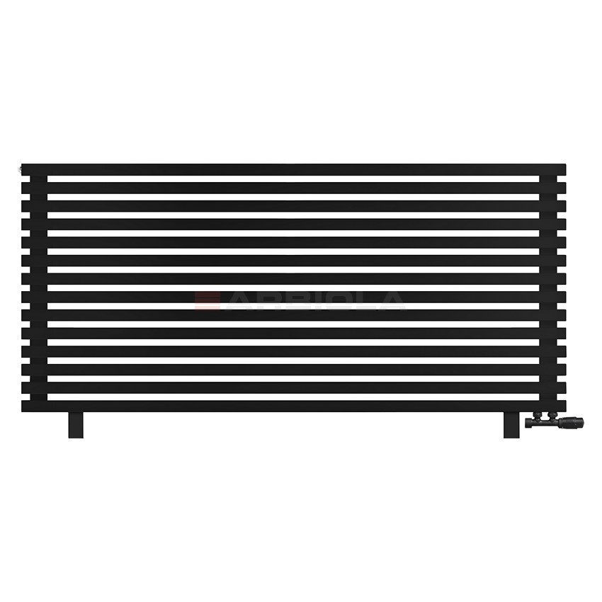 Arbiola Gorizont Ritmo VZ 1750-40-14 секций чёрный горизонтальный радиатор c нижним подключением (на ножках) Arbiola Gorizont Ritmo VZ 1750-40-14 секций чёрный горизонтальный радиатор c нижним подключением (на ножках)