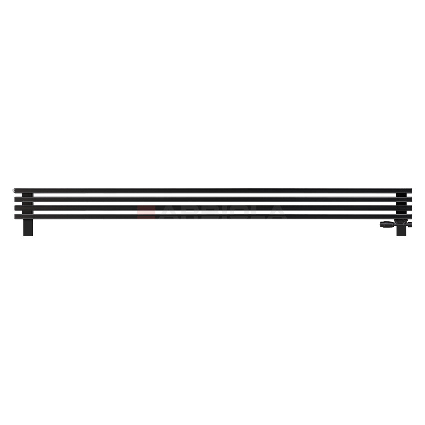 Arbiola Gorizont Compact VZ 2000-63-04 секции черный горизонтальный радиатор c нижним подключением с ножками Arbiola Gorizont Compact VZ 2000-63-04 секции черный горизонтальный радиатор c нижним подключением с ножками