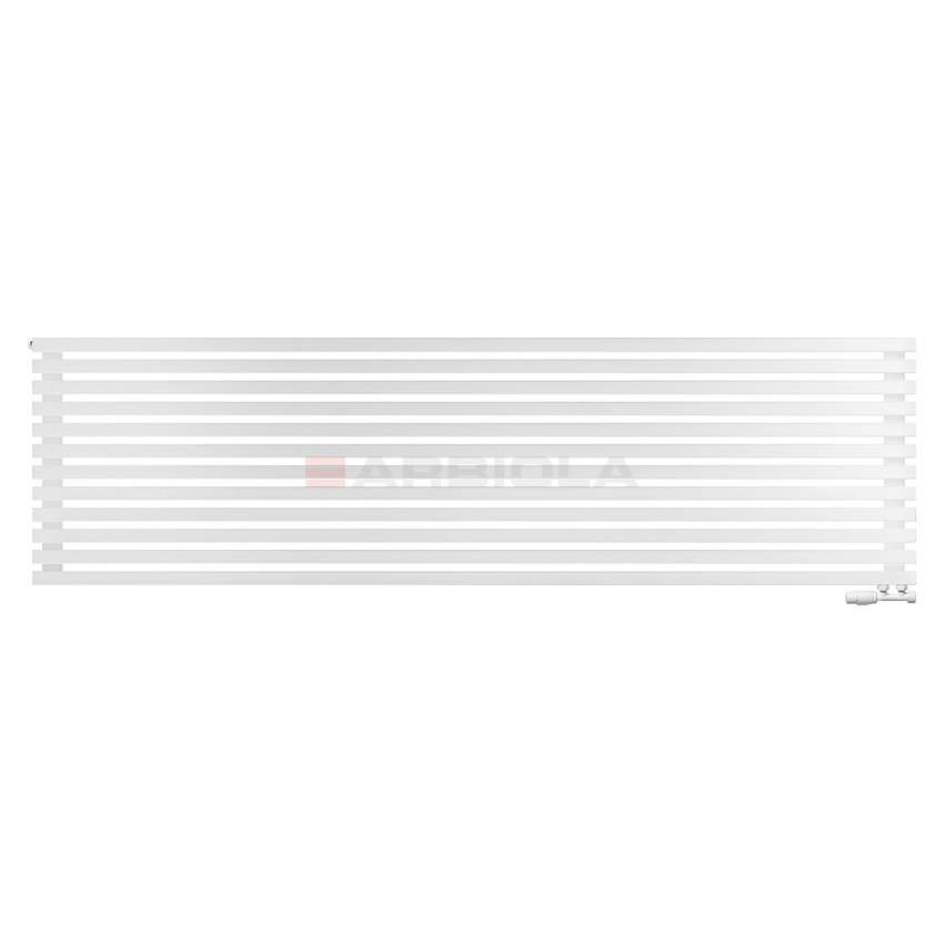 Arbiola Ritmo Gorizont V 2500-40-12 секций белый горизонтальный радиатор c нижним подключением Arbiola Ritmo Gorizont V 2500-40-12 секций белый горизонтальный радиатор c нижним подключением