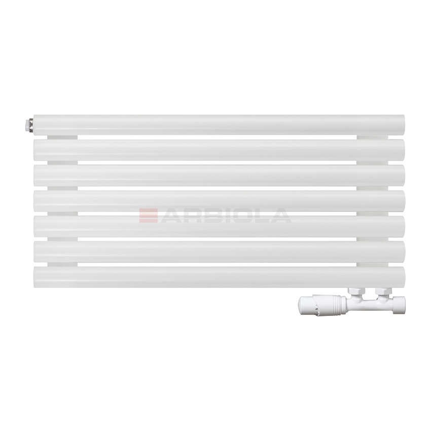 Arbiola Gorizont Iris V 1000-42-07 секции белый горизонтальный радиатор c нижним подключением Arbiola Gorizont Iris V 1000-42-07 секции белый горизонтальный радиатор c нижним подключением
