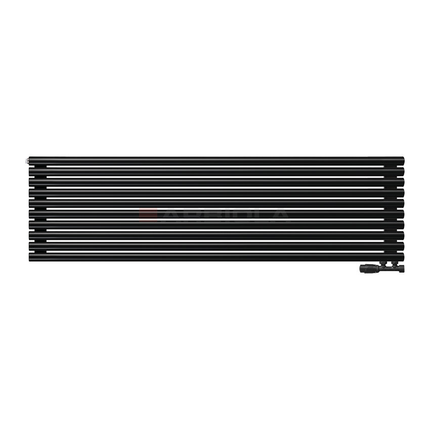 Arbiola Gorizont Iris V 1800-42-10 секции черный горизонтальный радиатор c нижним подключением Arbiola Gorizont Iris V 1800-42-10 секции черный горизонтальный радиатор c нижним подключением