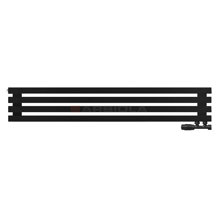 Arbiola Ritmo Gorizont V 1200-40-04 секции чёрный горизонтальный радиатор c нижним подключением