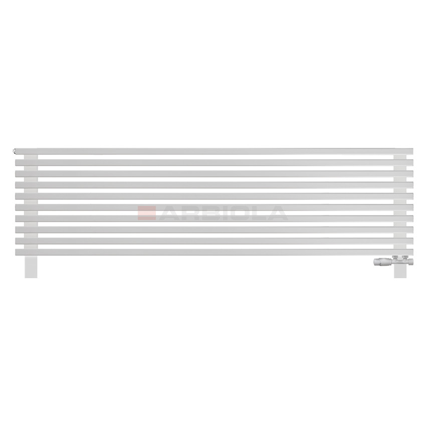 Arbiola Gorizont Compact VZ 1750-63-10 секции белый горизонтальный радиатор c нижним подключением с ножками Arbiola Gorizont Compact VZ 1750-63-10 секции белый горизонтальный радиатор c нижним подключением с ножками