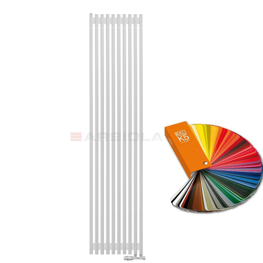 Arbiola Compact V 2000-63-10 секции цветной вертикальный радиатор c нижним подключением Arbiola Compact V 2000-63-10 секции цветной вертикальный радиатор c нижним подключением
