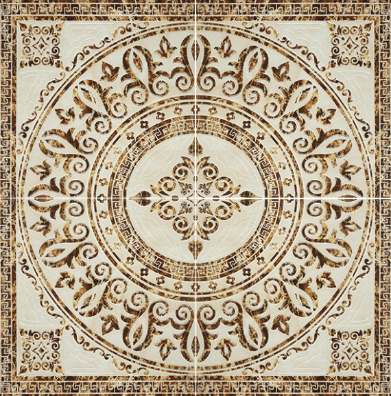 Infinity Ceramic Tiles Castello Tramonte Roseton Beige 120x120 Декор Infinity Ceramic Tiles Castello Tramonte Roseton Beige 120x120 Декор