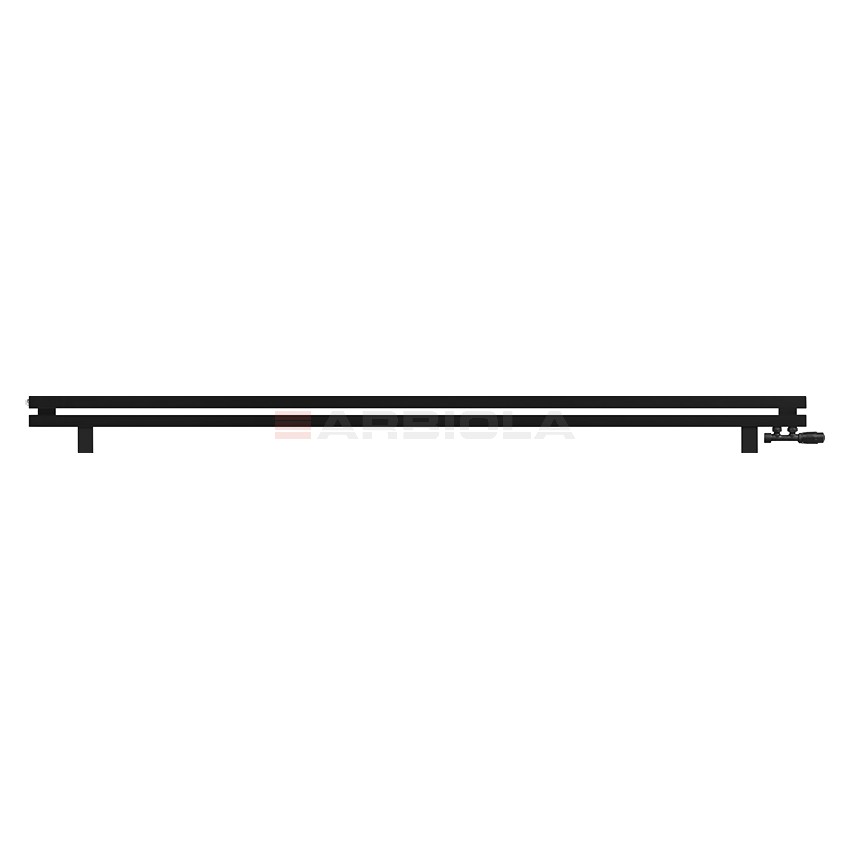 Arbiola Gorizont Ritmo VZ 2500-40-02 секции чёрный горизонтальный радиатор c нижним подключением (на ножках) Arbiola Gorizont Ritmo VZ 2500-40-02 секции чёрный горизонтальный радиатор c нижним подключением (на ножках)
