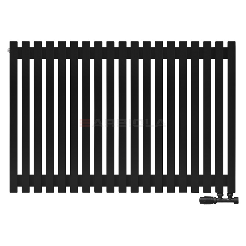 Arbiola Ritmo V 700-40-19 секции черный вертикальный радиатор c нижним подключением Arbiola Ritmo V 700-40-19 секции черный вертикальный радиатор c нижним подключением