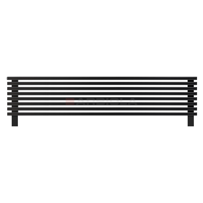 Arbiola Gorizont Compact VZ 1800-63-08 секции черный горизонтальный радиатор c нижним подключением с ножками Arbiola Gorizont Compact VZ 1800-63-08 секции черный горизонтальный радиатор c нижним подключением с ножками