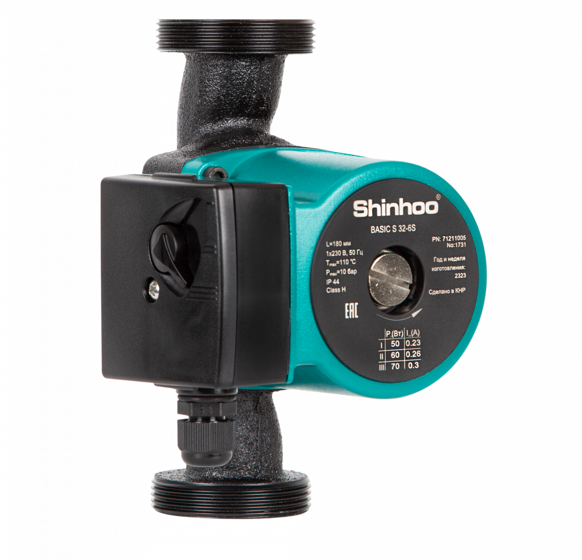SHINHOO BASIC S 32-6S 180 1x230V Циркуляционный насос