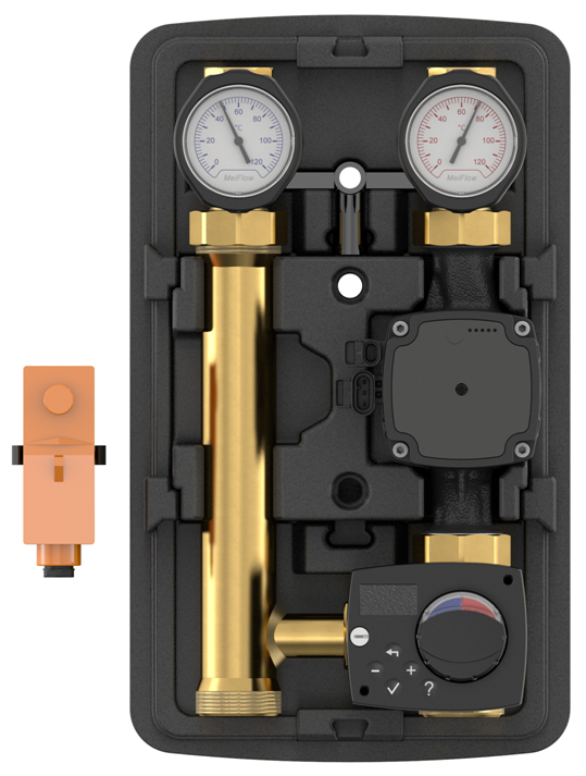 Meibes Насосная группа MeiFlow TOP S MC-CV DN25 с электронным термостатом без насоса M45990EA