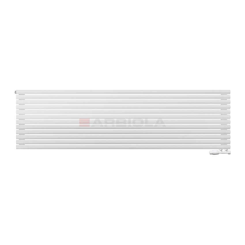 Arbiola Gorizont Iris V 2000-42-12 секции белый горизонтальный радиатор c нижним подключением Arbiola Gorizont Iris V 2000-42-12 секции белый горизонтальный радиатор c нижним подключением
