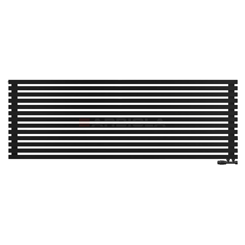 Arbiola Ritmo Gorizont V 2200-40-13 секций чёрный горизонтальный радиатор c нижним подключением Arbiola Ritmo Gorizont V 2200-40-13 секций чёрный горизонтальный радиатор c нижним подключением