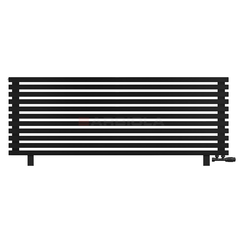 Arbiola Gorizont Ritmo VZ 2000-40-11 секций чёрный горизонтальный радиатор c нижним подключением (на ножках)