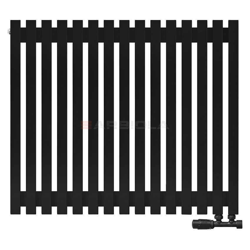 Arbiola Ritmo V 750-40-15 секции черный вертикальный радиатор c нижним подключением Arbiola Ritmo V 750-40-15 секции черный вертикальный радиатор c нижним подключением