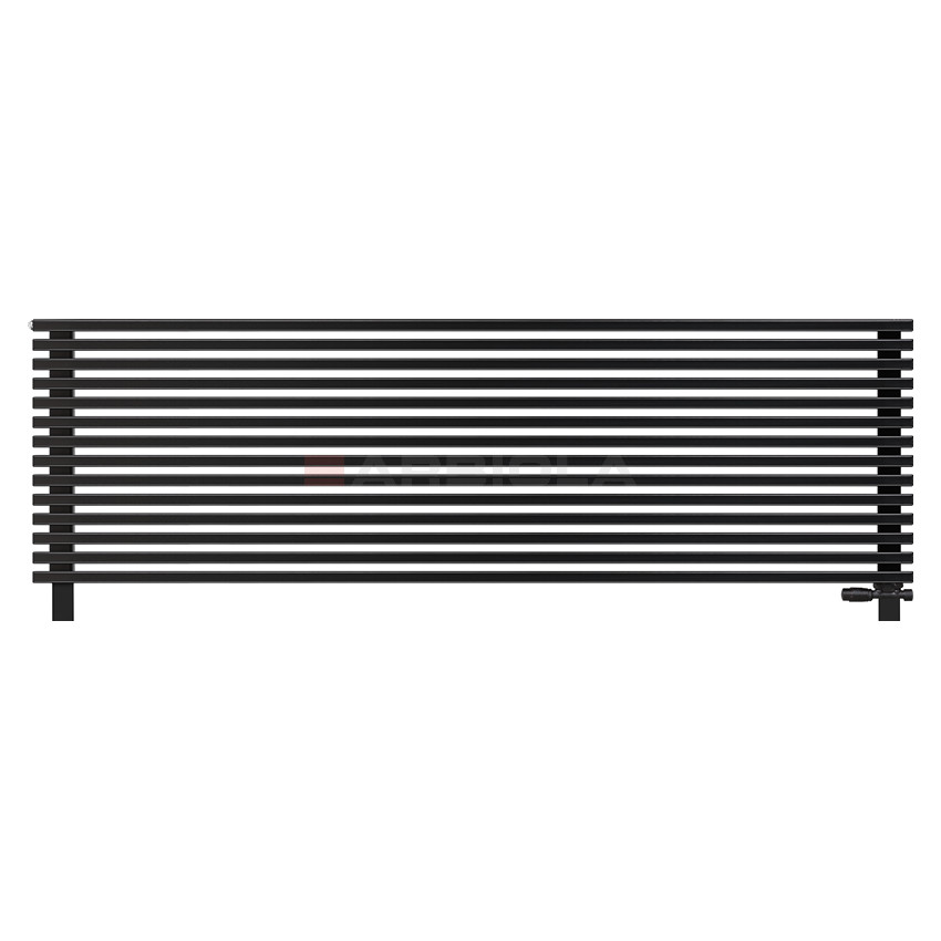 Arbiola Gorizont Compact VZ 2200-63-14 секции черный горизонтальный радиатор c нижним подключением с ножками
