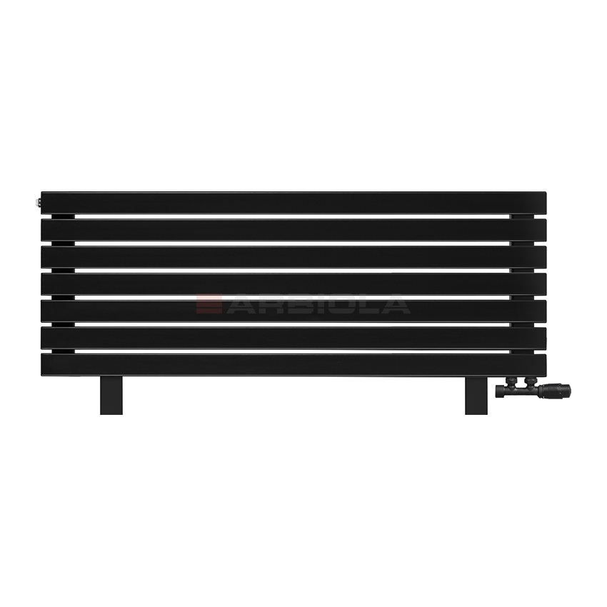 Arbiola Gorizont Liner VZ 1500-36-07 секции черный горизонтальный радиатор c нижним подключением с ножками Arbiola Gorizont Liner VZ 1500-36-07 секции черный горизонтальный радиатор c нижним подключением с ножками