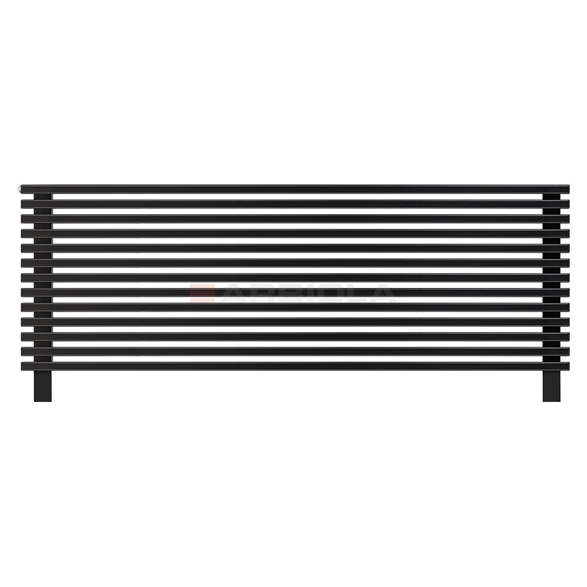 Arbiola Gorizont Compact HZ 1750-63-13 секции черный горизонтальный радиатор c боковым подключением с ножками Arbiola Gorizont Compact HZ 1750-63-13 секции черный горизонтальный радиатор c боковым подключением с ножками