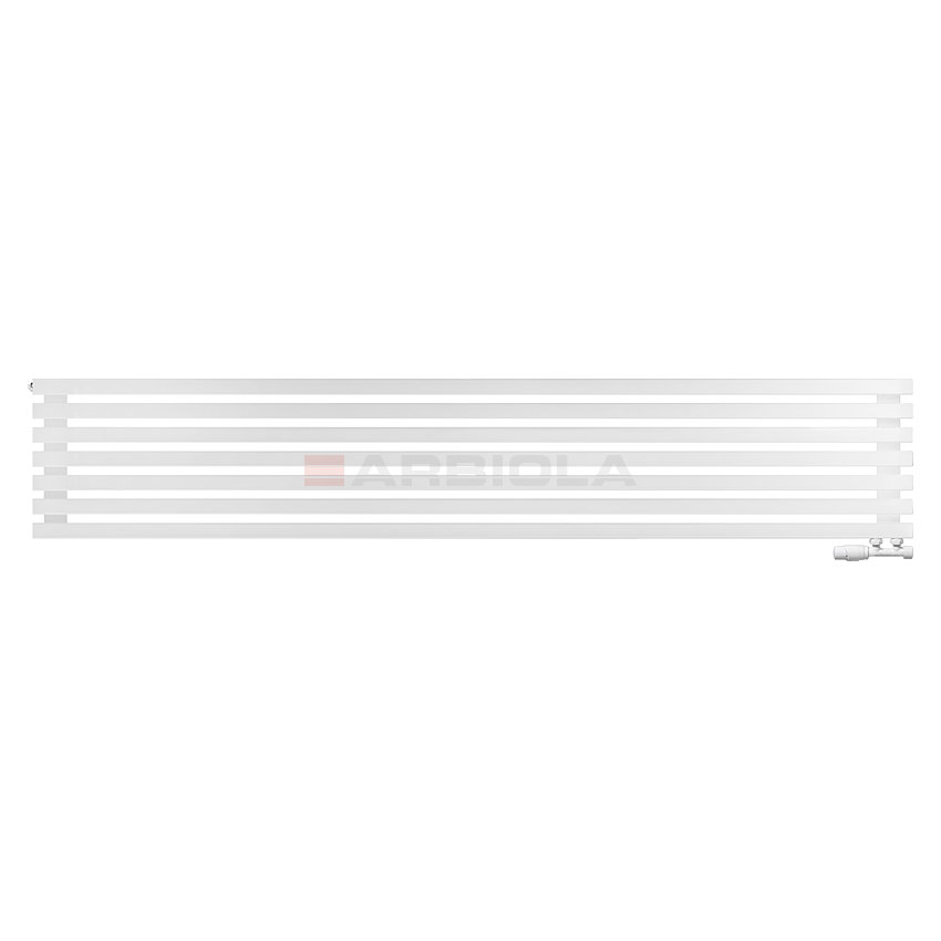 Arbiola Ritmo Gorizont V 2200-40-07 секций белый горизонтальный радиатор c нижним подключением Arbiola Ritmo Gorizont V 2200-40-07 секций белый горизонтальный радиатор c нижним подключением
