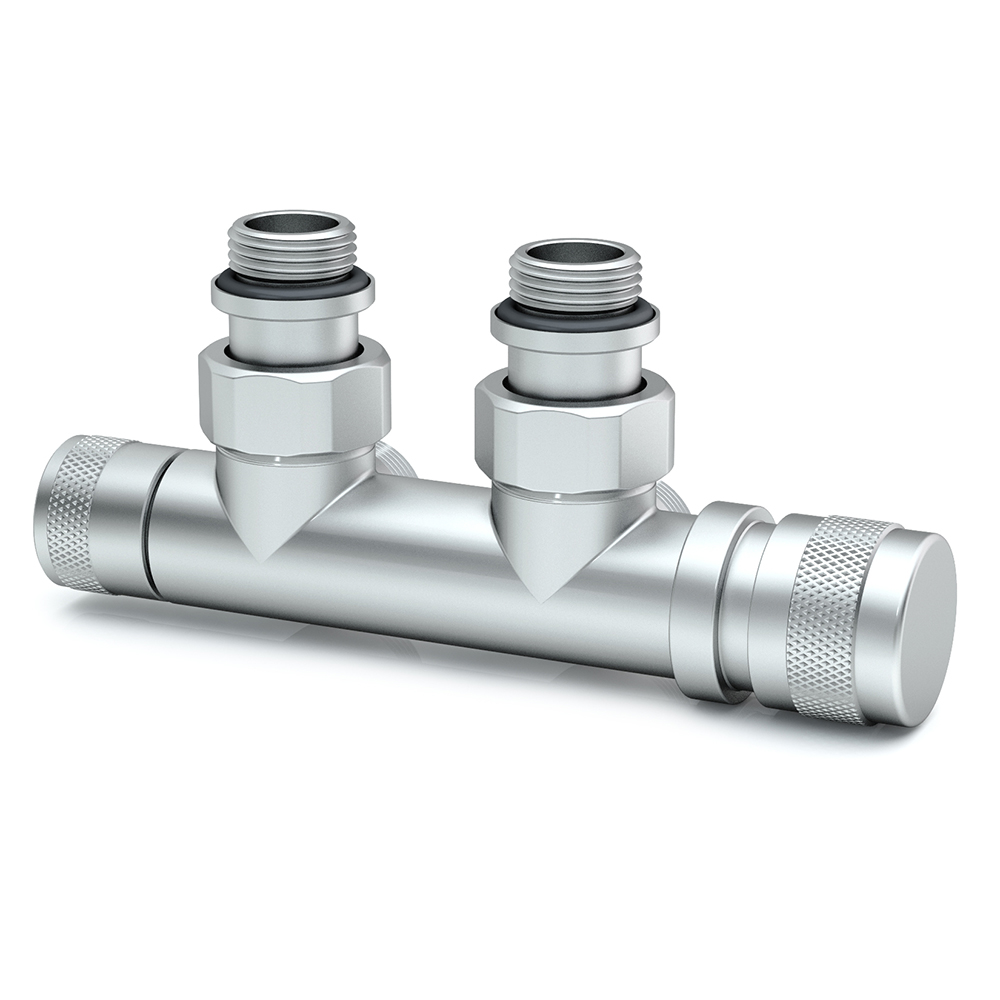 SR Rubinetterie 1/2"х3/4" E Узел нижнего подключения угловой хром матовый (правый) SR Rubinetterie 1/2"х3/4" E Узел нижнего подключения угловой хром матовый (правый)