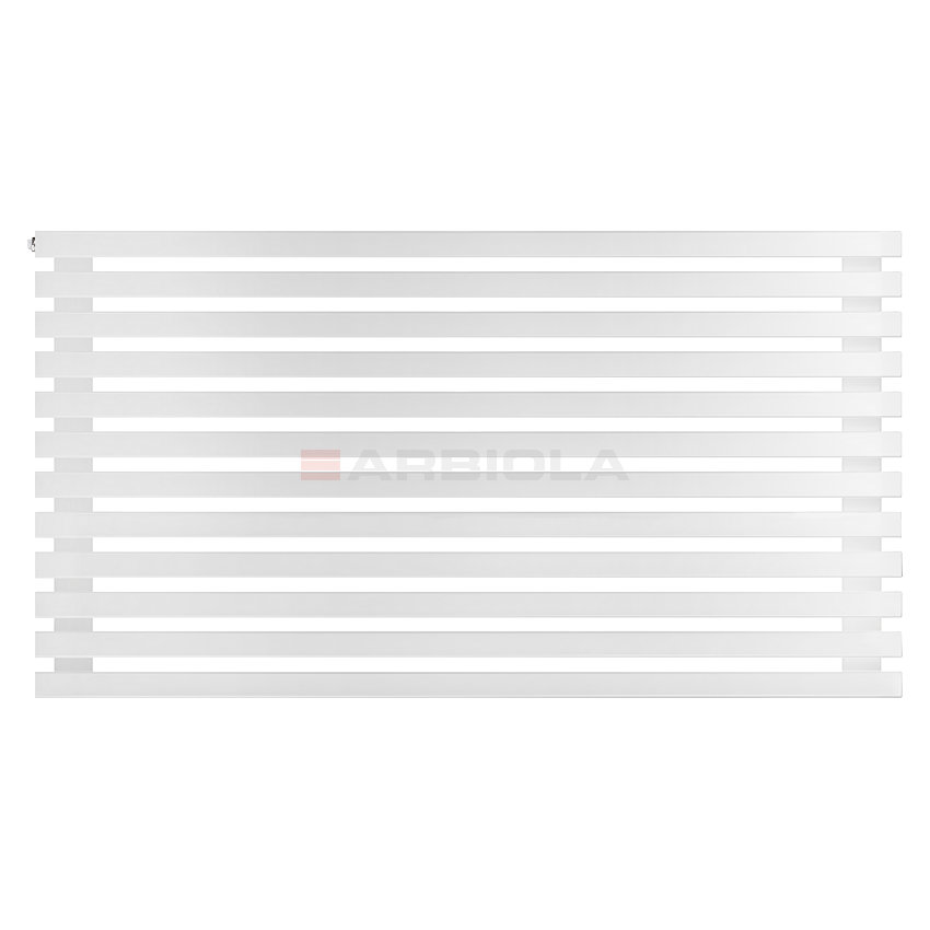 Arbiola Gorizont Ritmo H 1250-40-12 секций белый горизонтальный радиатор c боковым подключением Arbiola Gorizont Ritmo H 1250-40-12 секций белый горизонтальный радиатор c боковым подключением