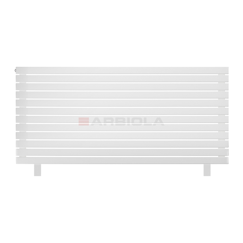 Arbiola Gorizont Liner HZ 1800-36-12 секции белый горизонтальный радиатор c боковым подключением с ножками
