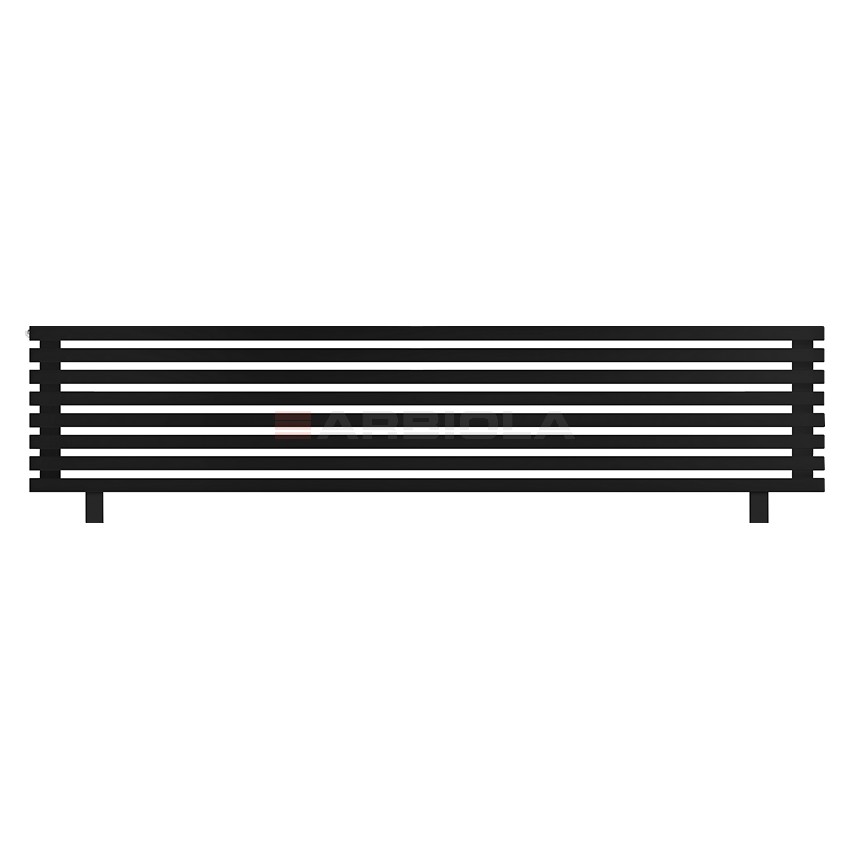 Arbiola Gorizont Ritmo HZ 2200-40-08 секций чёрный горизонтальный радиатор c боковым подключением (на ножках) Arbiola Gorizont Ritmo HZ 2200-40-08 секций чёрный горизонтальный радиатор c боковым подключением (на ножках)