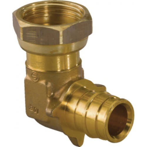 Уголок Uponor Q&E латунный 90 20-1/2 с накидной гайкой Уголок Uponor Q&E латунный 90 20-1/2 с накидной гайкой