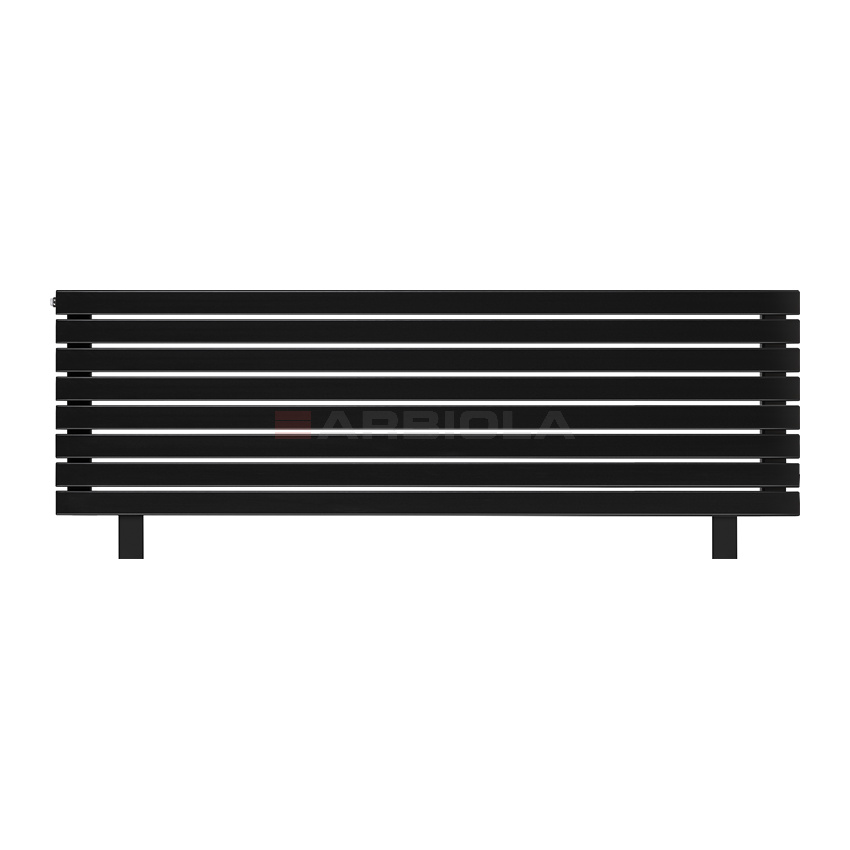 Arbiola Gorizont Liner HZ 1750-63-08 секции черный горизонтальный радиатор c боковым подключением с ножками