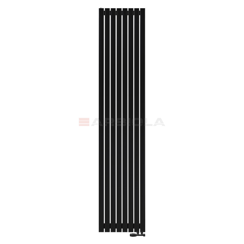 Arbiola Mono V 2500-60-08 секции черный вертикальный радиатор c нижним подключением Arbiola Mono V 2500-60-08 секции черный вертикальный радиатор c нижним подключением