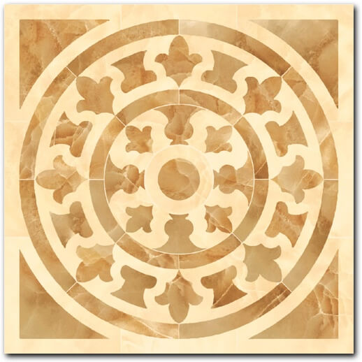 Ceracasa Ceramica Roseton Damore Beige Pulido 116.8x116.8 панно