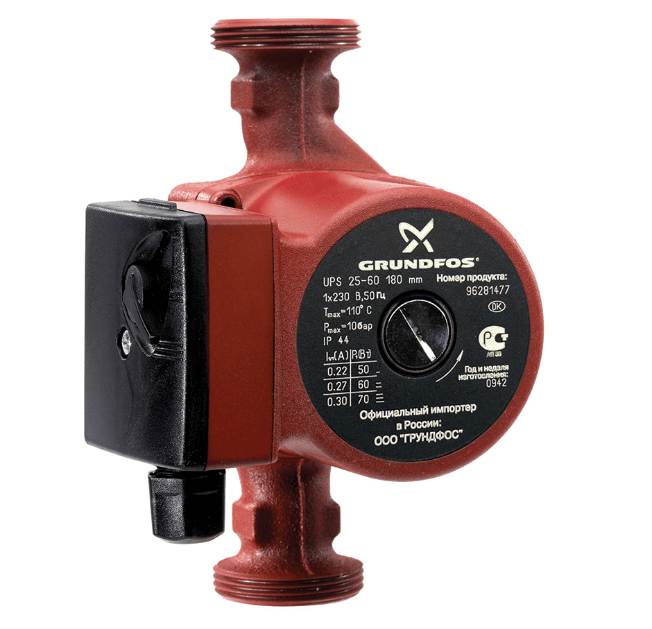 Grundfos UPS 25/40 (с гайками) Циркуляционный насос Grundfos UPS 25/40 (с гайками) Циркуляционный насос