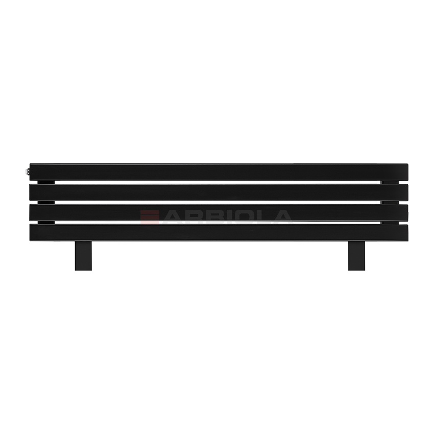 Arbiola Gorizont Liner HZ 1250-63-04 секции черный горизонтальный радиатор c боковым подключением с ножками