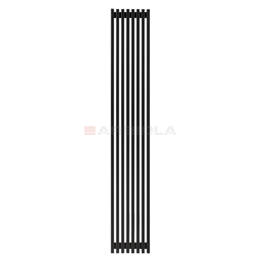 Arbiola Compact H 2000-63-08 секции черный вертикальный радиатор c боковым подключением Arbiola Compact H 2000-63-08 секции черный вертикальный радиатор c боковым подключением