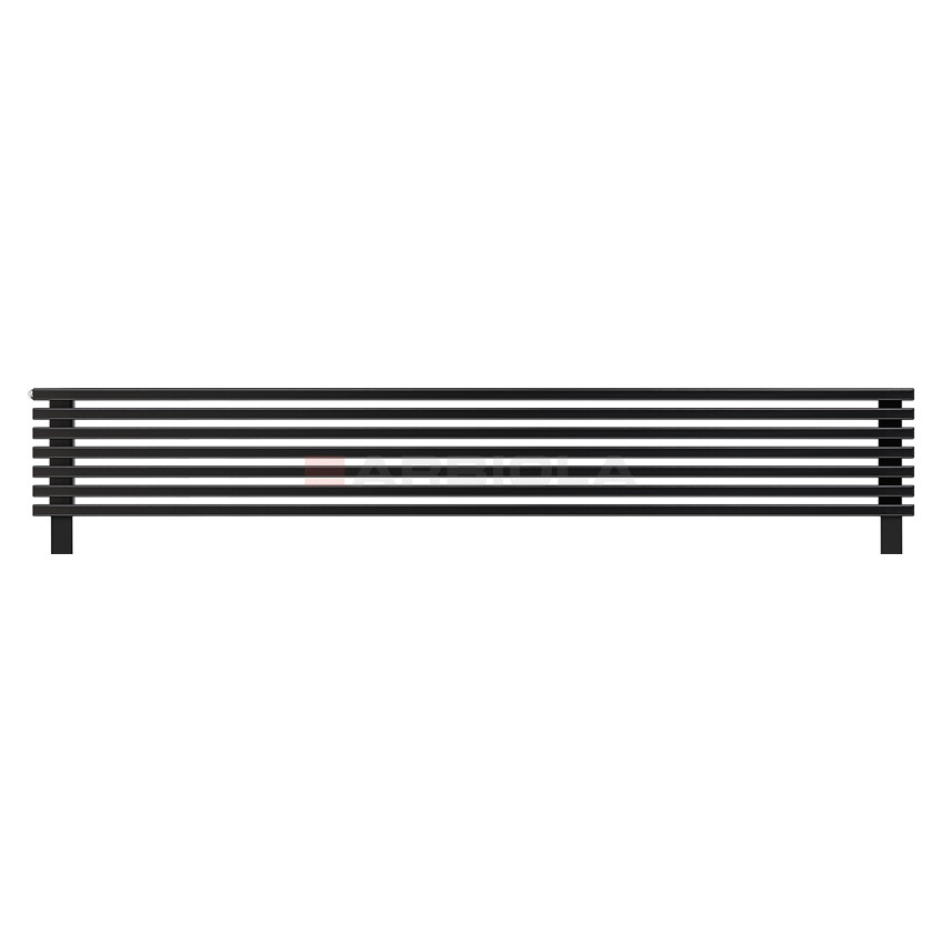 Arbiola Gorizont Compact HZ 2000-63-07 секции черный горизонтальный радиатор c боковым подключением с ножками Arbiola Gorizont Compact HZ 2000-63-07 секции черный горизонтальный радиатор c боковым подключением с ножками