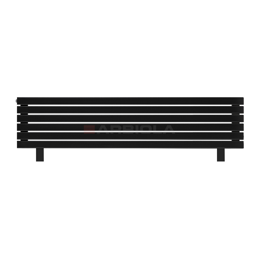 Arbiola Gorizont Liner HZ 1750-63-06 секции черный горизонтальный радиатор c боковым подключением с ножками