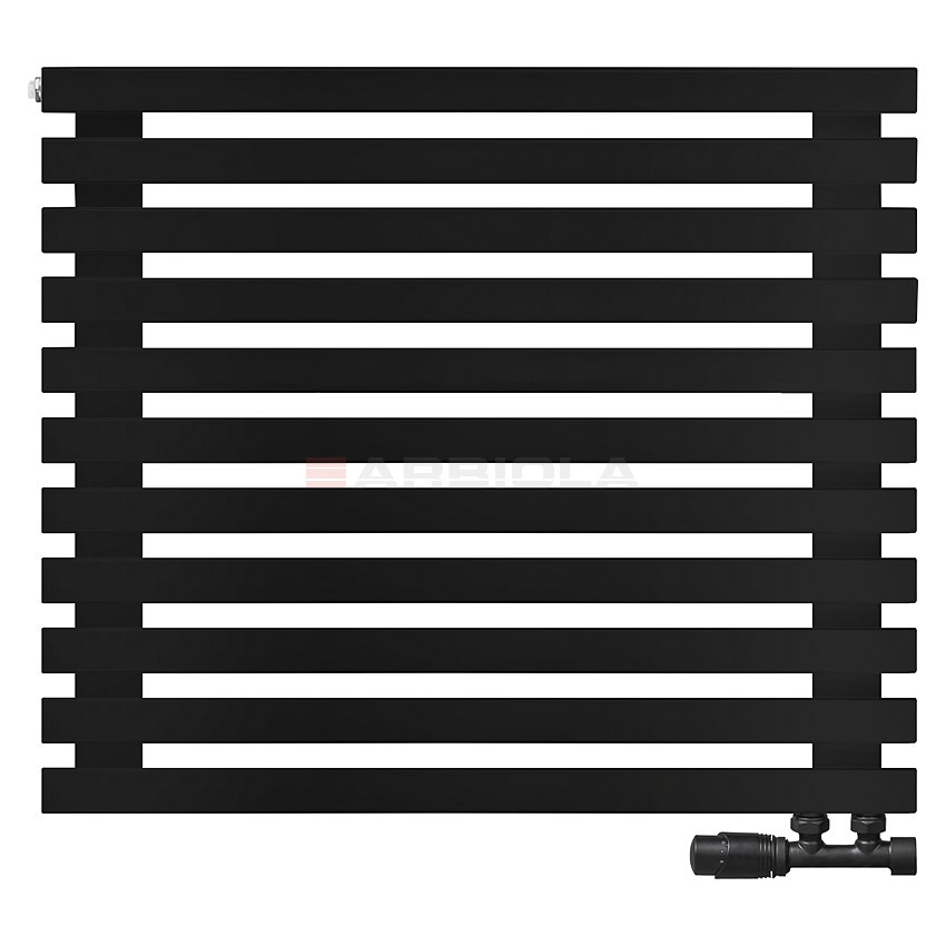 Arbiola Ritmo Gorizont V 1000-40-11 секций чёрный горизонтальный радиатор c нижним подключением